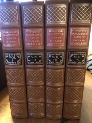 Blackstone Laws Of England 4 Volumes