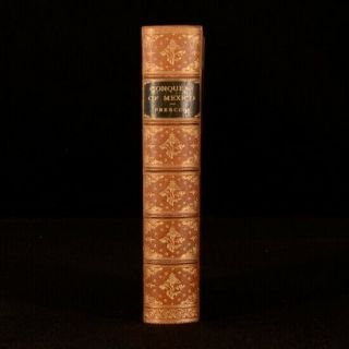 1892 A History Of The Conquest Of Mexico W H Prescott Maps Kirk Bickers Binding