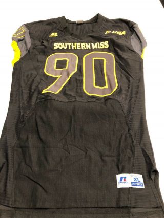 Game Worn Southern Mississippi Golden Eagles Football Jersey Xl 90