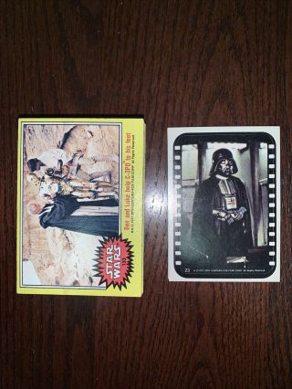 1977 Star Wars Vintage Series 3 Complete Set W/stickers 133 - 198 Yellow Sharp Set