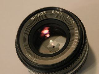 Vintage Nikon Nikkor 35mm Camera 50mm Lens 1:1.  8