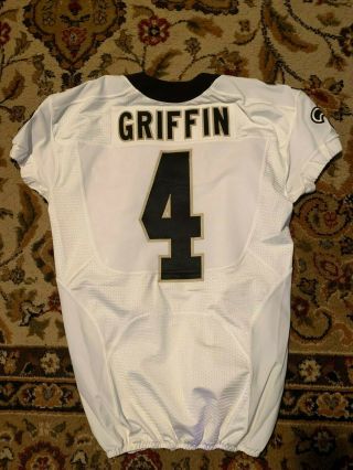 Ryan Griffin Orleans Saints Nike Game Worn Flywire Size 44 Jersey 4 Tulane