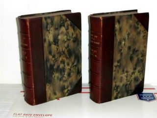 1905,  2 Vol Book Set The Life of WILLIAM EWART GLADSTONE John Morley Leather HC 2