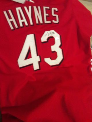 2004 Cincinnati Reds Jimmy Haynes Signed Game Home St Jersey Mlb 43