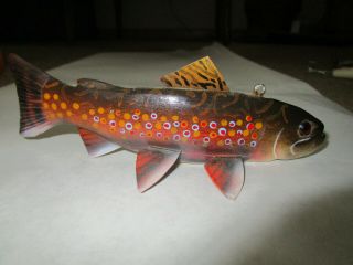 Trout Fish Decoy By Jim Stangland,  6 Inch Ice Fishing Lure