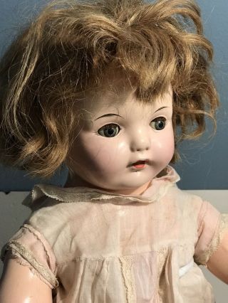 Vintage Effanbee Composition Doll 21 In