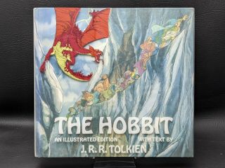 1977 The Hobbit Illustrated Edition J.  R.  R.  Tolkein Glassine Dust Jacket 1st Ed.