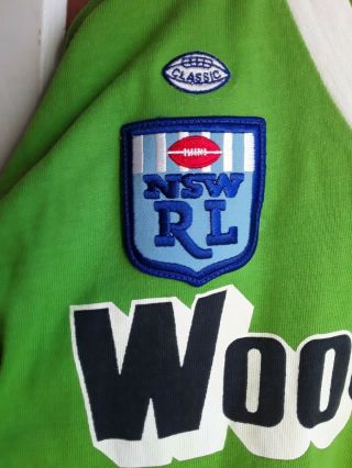 VTG CANBERRA RAIDERS NSW 80s RUGBY GAME WORN JERSEY WOODGERS CLASSIC 42 WOW 3