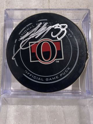 Game Goal Puck Anaheim Ducks Jakob Silfverberg Signed Autographed Ottawa