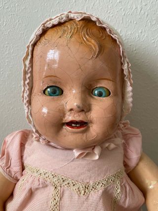 Large Composition Baby Doll,  26 In,  1920 