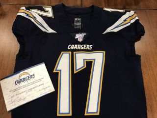 Phillip Rivers Signed Team Issued Los Angeles Chargers Jersey Game Jersey 3