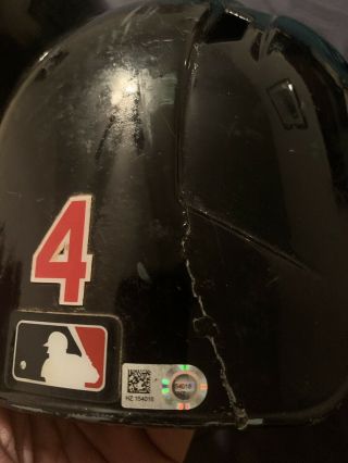 Cleveland Indians Mike Aviles Worn Batting Helmet 2