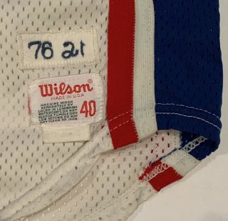Fantastic Vintage 1976 World B Philadelphia 76ers Game Worn Jersey & Shorts 4