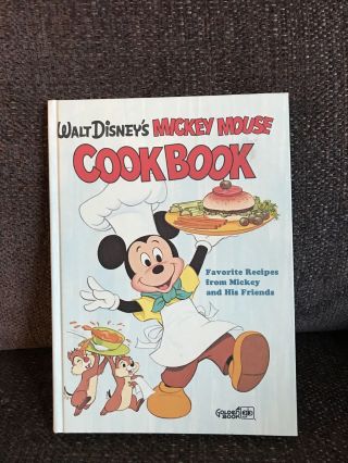 Walt Disney’s Mickey Mouse And Friends Cookbook Vintage Golden Book Hardcover