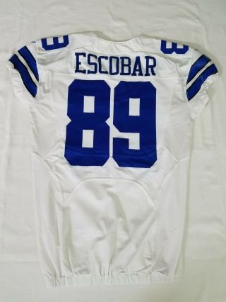 89 Gavin Escobar Of Dallas Cowboys Nfl Locker Room Game Issued Worn Jersey By