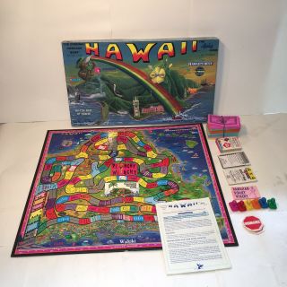 Hawaii The Aloha Board Game Oahu Edition Rare Vtg 1991 Waikiki Island Complete