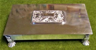Vintage Ronson Silverplate Cigarette Table Box