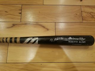Roberto Alomar Game Bat Autographed Padres Bluejays Mets Orioles Indians