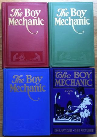 Vg Set Of 4 Hc 1910s The Boy Mechanic By Popular Mechanics 1000s Of Probjects