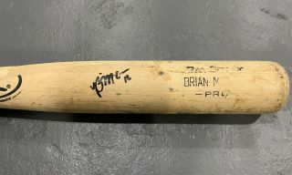 2005 Brian Mccann Signed Auto Game Rookie Bat Braves Yankees Astros Proof