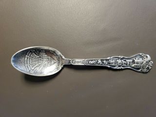 Vintage 1904 Louisiana Purchase Expo Sterling Silver Spoon St.  Louis World Fair