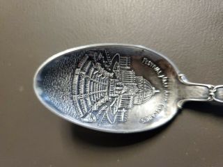 Vintage 1904 Louisiana Purchase Expo Sterling Silver Spoon St.  Louis World Fair 3