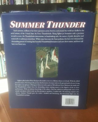 SIGNED Summer Thunder by Brian Shul SR 71 Pilot Hardcover USAF Thunderbirds 3