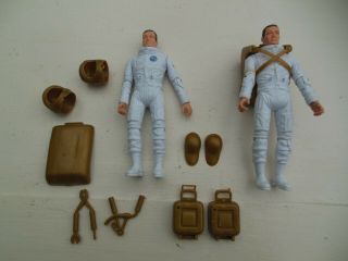 Vintage Marx Johnny Apollo Astronauts Spaceman Toys Action Figures 1968