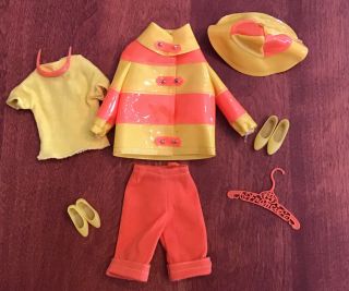 Vintage Francie Clam Diggers Outfit 1966 Japan.  Complete Outfit,  Shoes Sunglasses