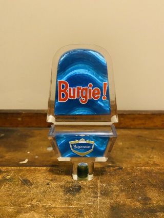 Vintage Burgie Beer Tap Handle Burgermeister Brewing San Francisco Ca