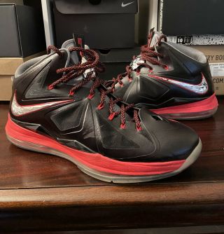 Nike Lebron X 10 Pressure Promo Sample Size 16 2012 Miami Heat Game Worn? James