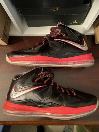 Nike Lebron X 10 Pressure Promo Sample Size 16 2012 Miami Heat Game Worn? James 2