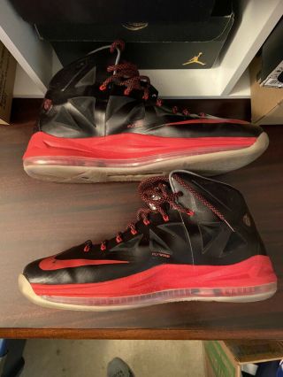 Nike Lebron X 10 Pressure Promo Sample Size 16 2012 Miami Heat Game Worn? James 3