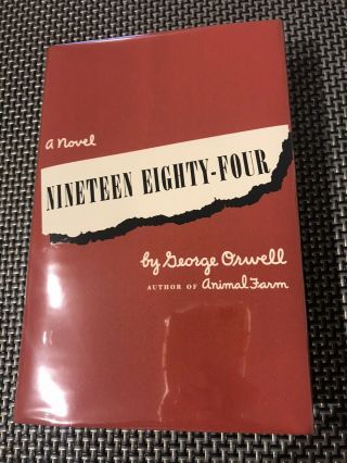 Nineteen Eighty - Four,  George Orwell,  1st Us Ed. ,  2nd Print,  1949,  Harcourt Brace