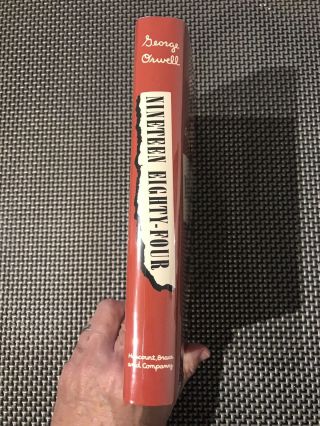 NINETEEN EIGHTY - FOUR,  George Orwell,  1st US Ed. ,  2nd Print,  1949,  Harcourt Brace 2