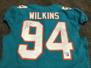 Nfl Miami Dolphins Christian Wilkins Game Worn Signed Rookie Jersey Clemson