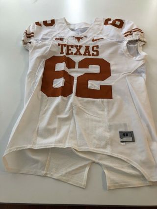 Game Worn Texas Longhorns Football Jersey Size 48 62