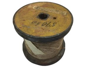 Vintage Spool Radio Insulated Wire For Winding Coil Wheeler Wire Co Waterbury Ct