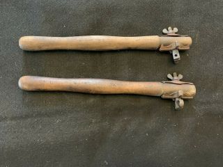 Matching Vintage Handles For Two Man Crosscut Saw - Complete