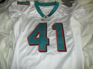 Miami Dolphins Game Football Jersey With Proper Tags Agnew 41
