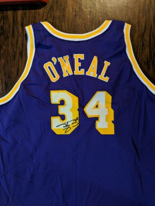 1996 - 97 Shaquille O ' Neal Signed Game Worn/Issued Jersey - LA Lakers 4