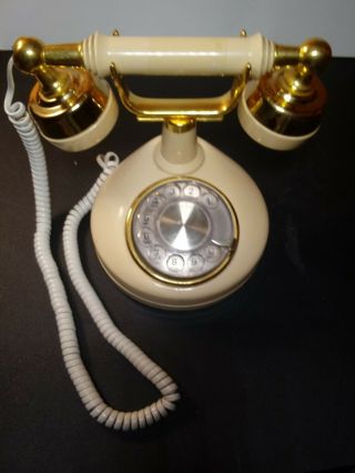 Vintage 80s Western Electric French Style Rotary Dial Telephone
