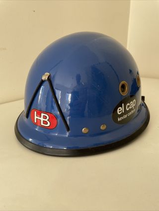 Vintage Hb Hugh Banner El Cap Rock Climbing Helmet Blue