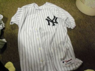 2009 Ny Yankees Home Game Worn Jersey With Pants 11