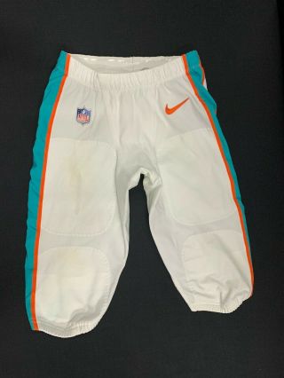 22 Tj Mcdonald Miami Dolphins Nike Game White Pants Size - 32 Year - 2018