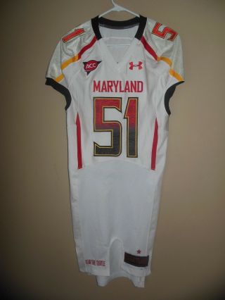 Maryland Terrapins Football Team game Jersey 2011 2