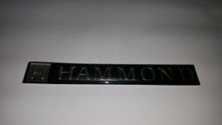 Hammond Organ Vintage Emblem Logo Plaque Add To B 2 3 C3 A 100 Rt 3