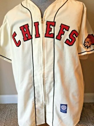 Peoria Chiefs 1992 Tbtc Full Game Worn Baseball Uniform Ebbets Field Flannel