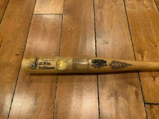 1997 Jackie Robinson Brooklyn Dodgers 50th Anniversary Bronze Coin Bat 35 "