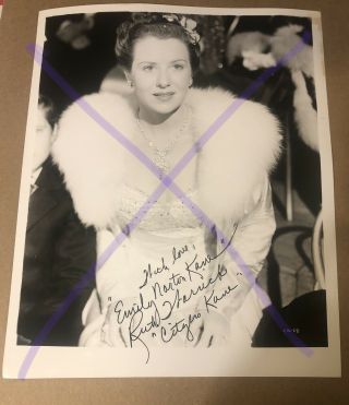 Ruth Warrick - Signed Photo Vintage 8x10 Citizen Kane